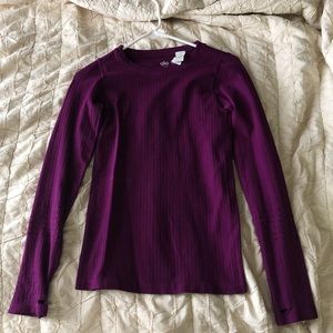 Alo exhale Ribbed Long Sleeve Top